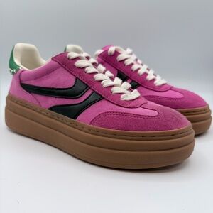 Steve Madden “Dodge” pink multi womens sneakers